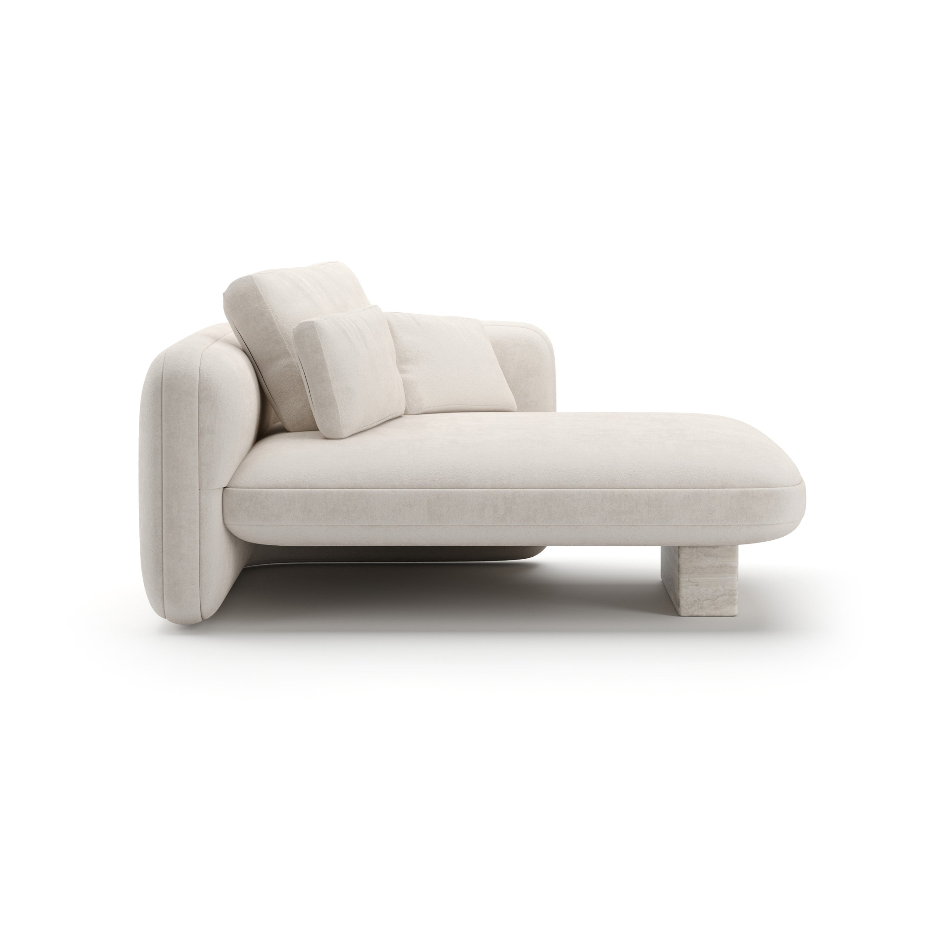 Overlap Raf Chaise Ecru - 2nd angle