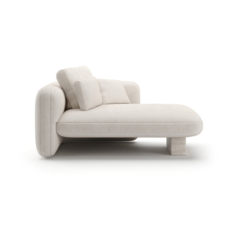 Overlap Raf Chaise Ecru