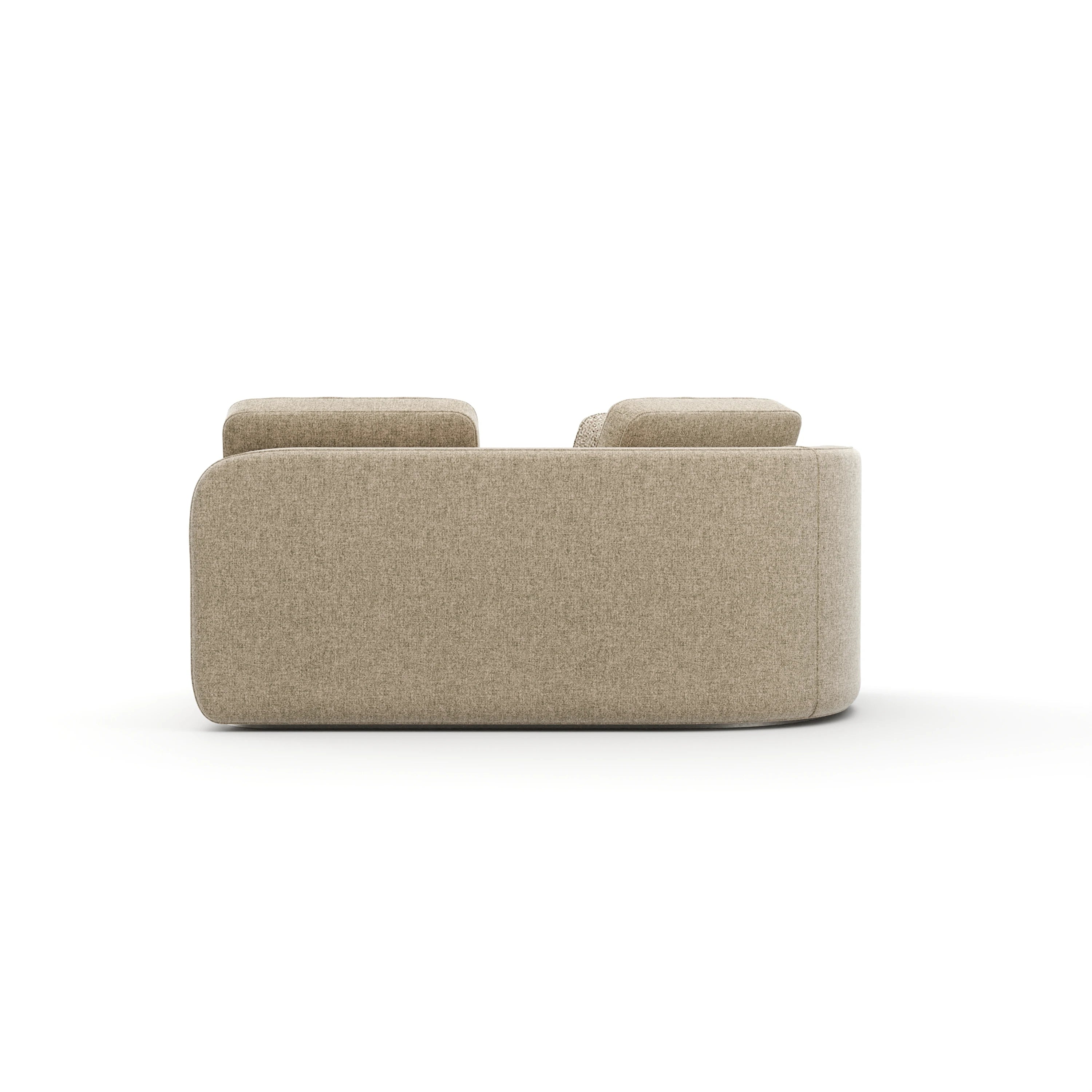 Sasso Laf Loveseat - Oatmeal - 3rd angle [data-sku='UPH-426-LL5-B']