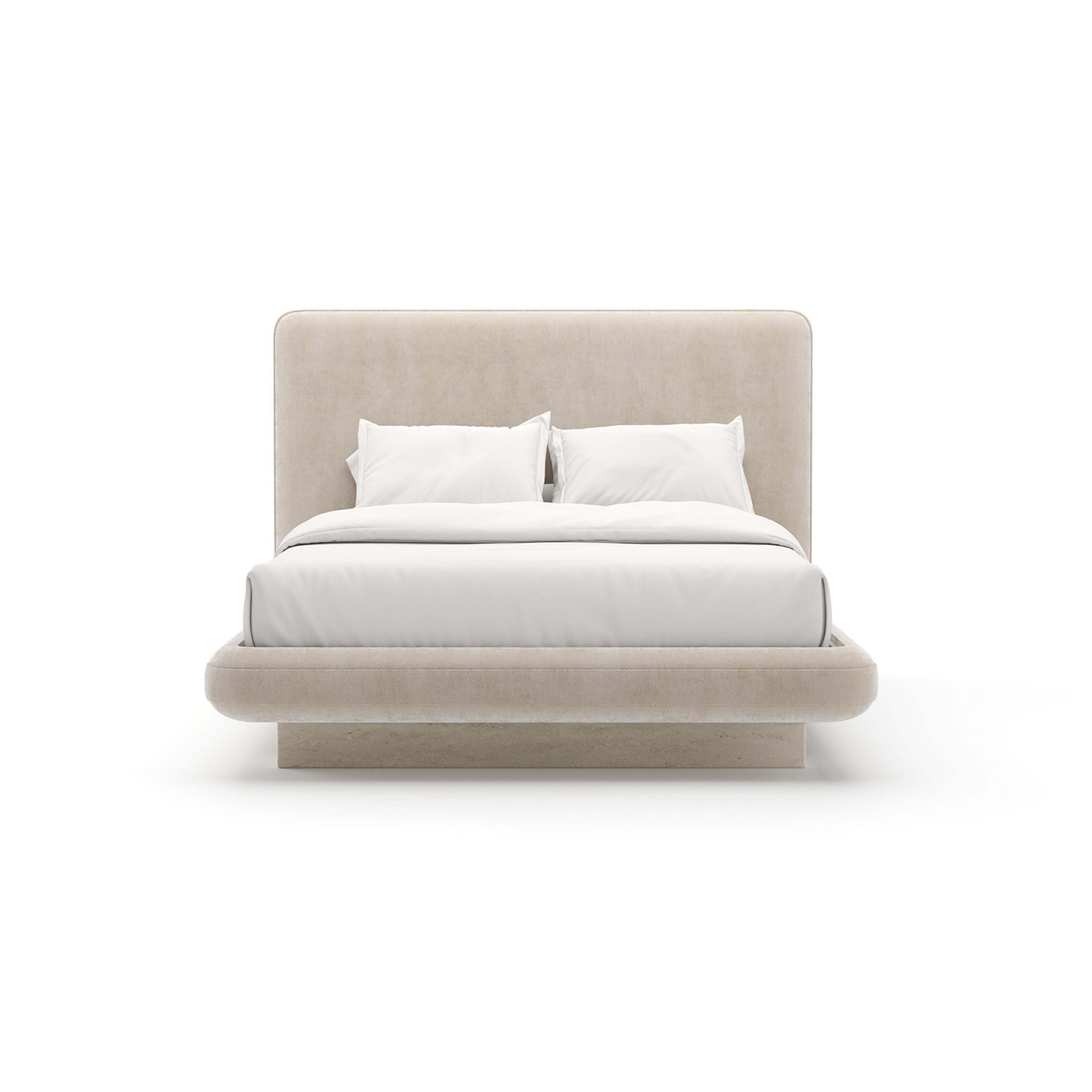 Overlap Uph Qn Bed Ivory | Caracole