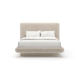 *Overlap Uph Qn Bed Ivory - main image