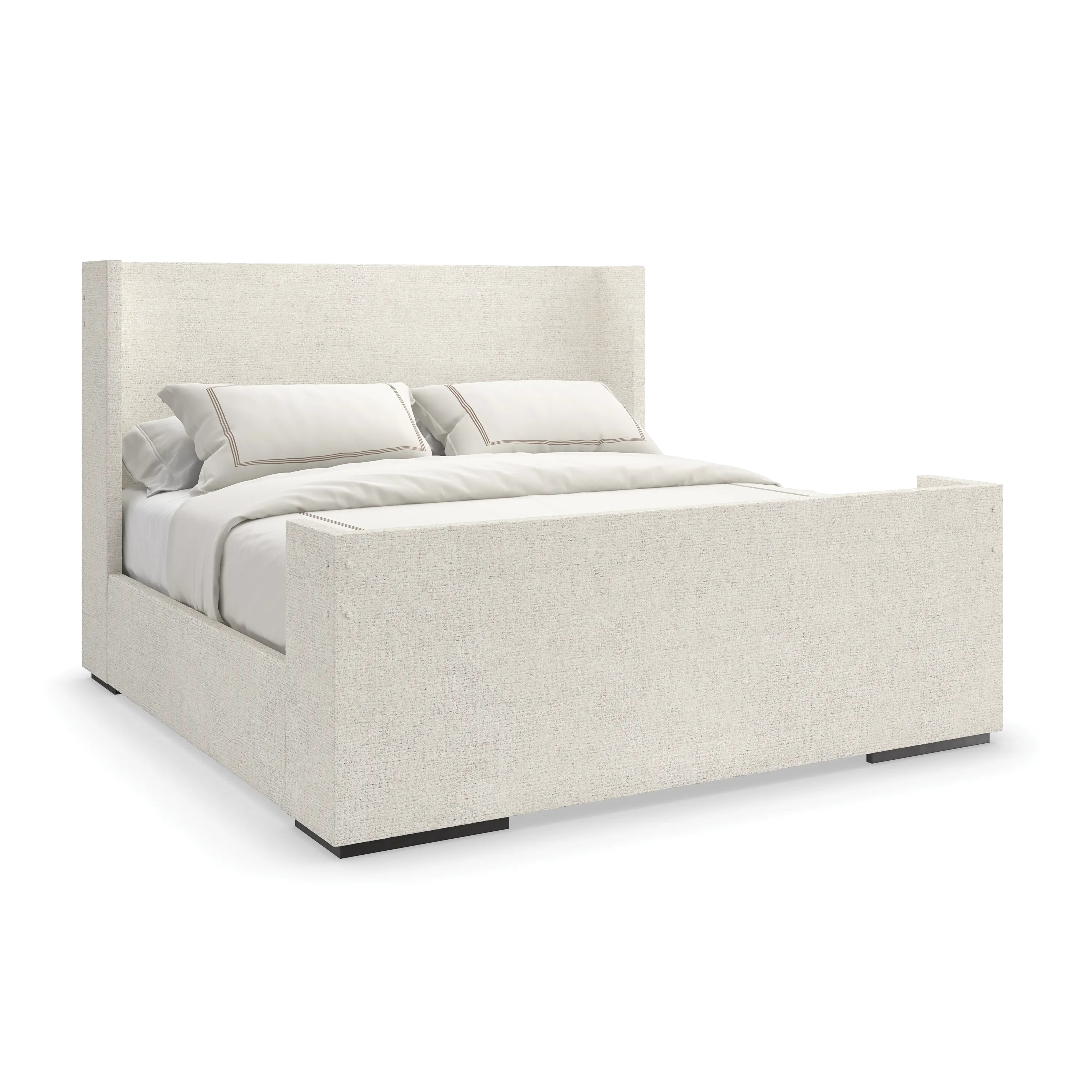 Shelter Me King Bed B-Ivory - main image