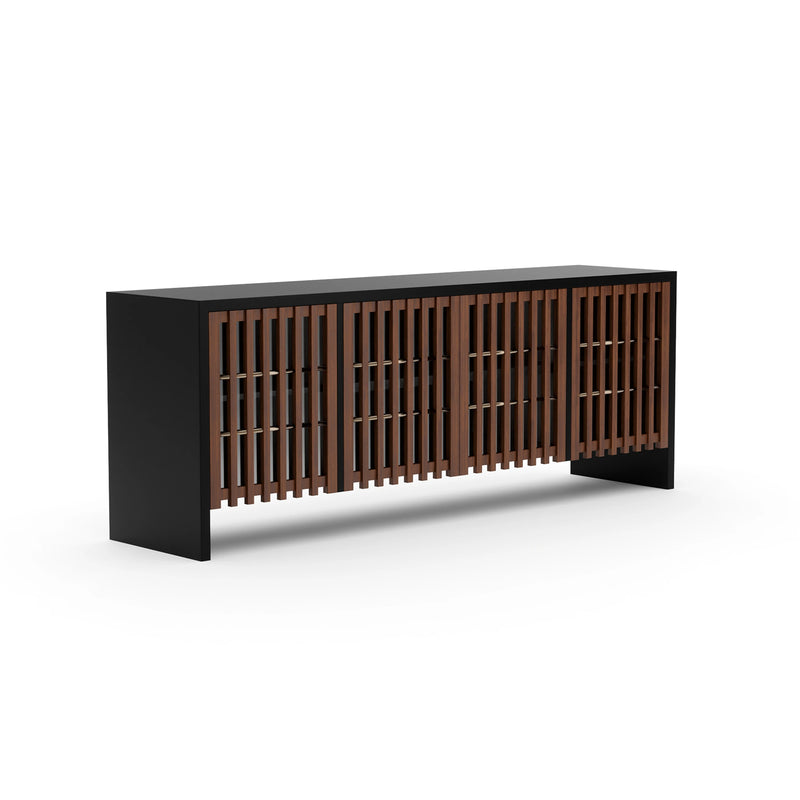 Pinstripe Dark Sideboard