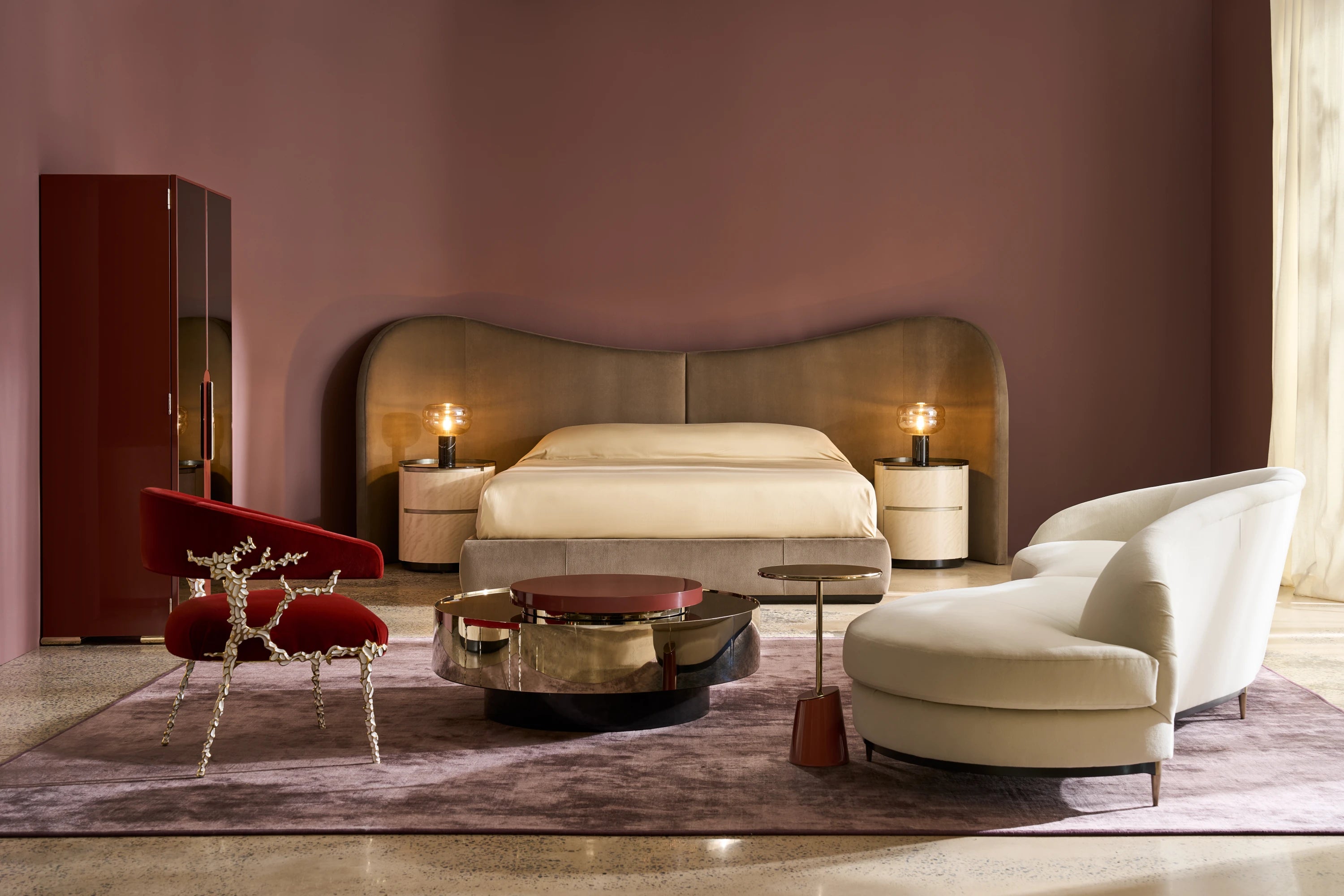 Clio King Bed Hb in room - angle 1