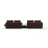 Overlap Right Bumper Sectional Dk Taupe - 3rd angle