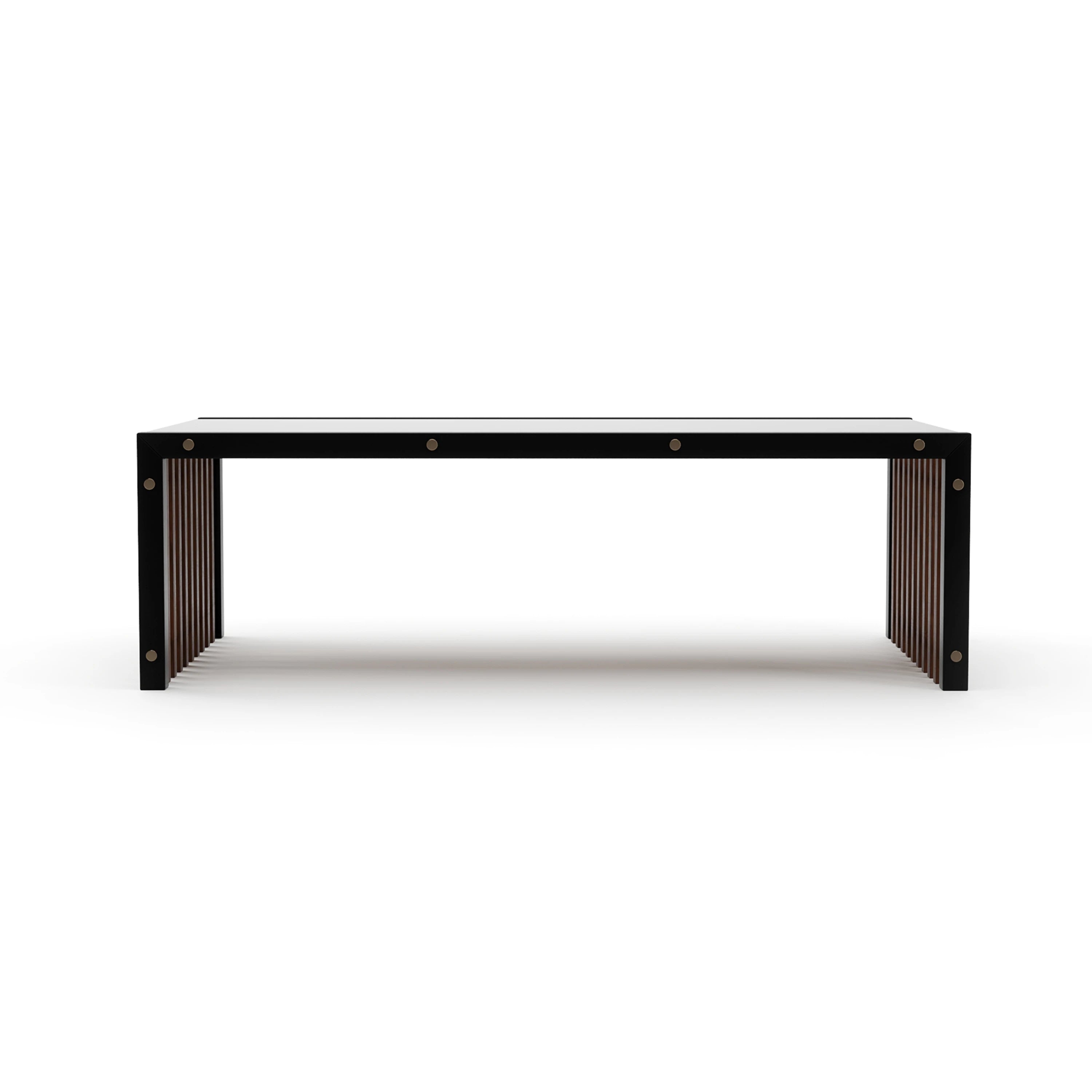 Pinstripe Dark Cocktail Table - primary image