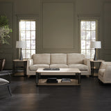 Alloy End Table in room - angle 1