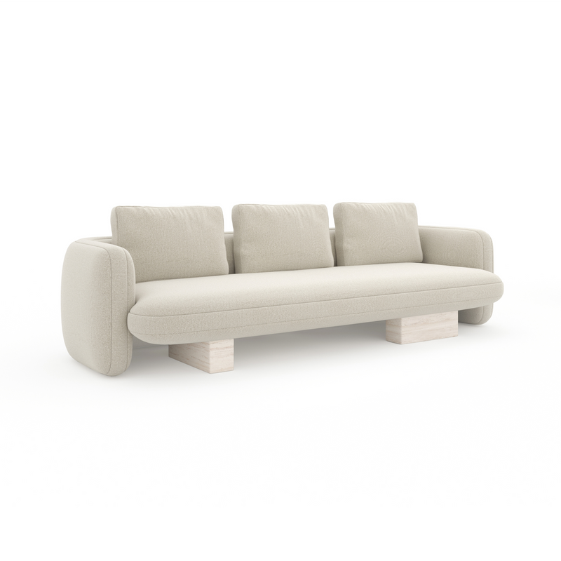 Overlap Sofa Ecru