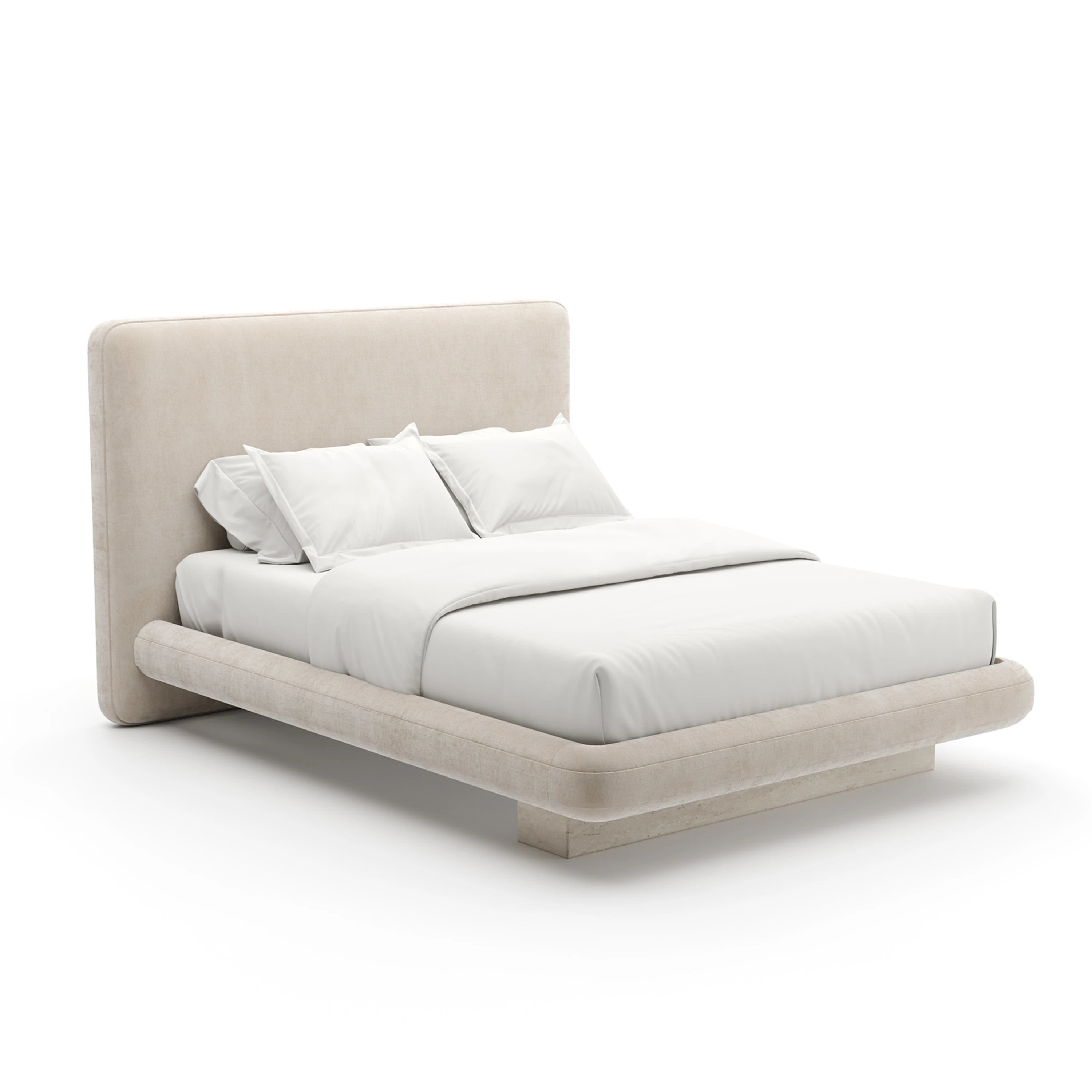 Overlap Uph Qn Bed Fb Ivory - main image
