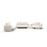 Overlap 5Pc Left Sectional Ecru - primary image
