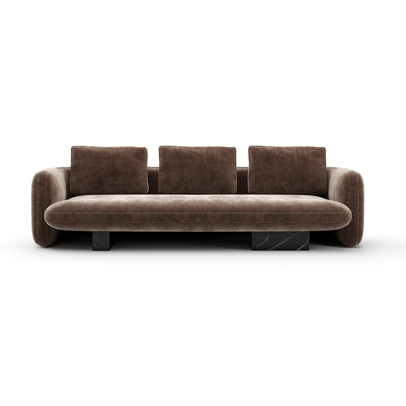 Overlap Sofa Dark Taupe