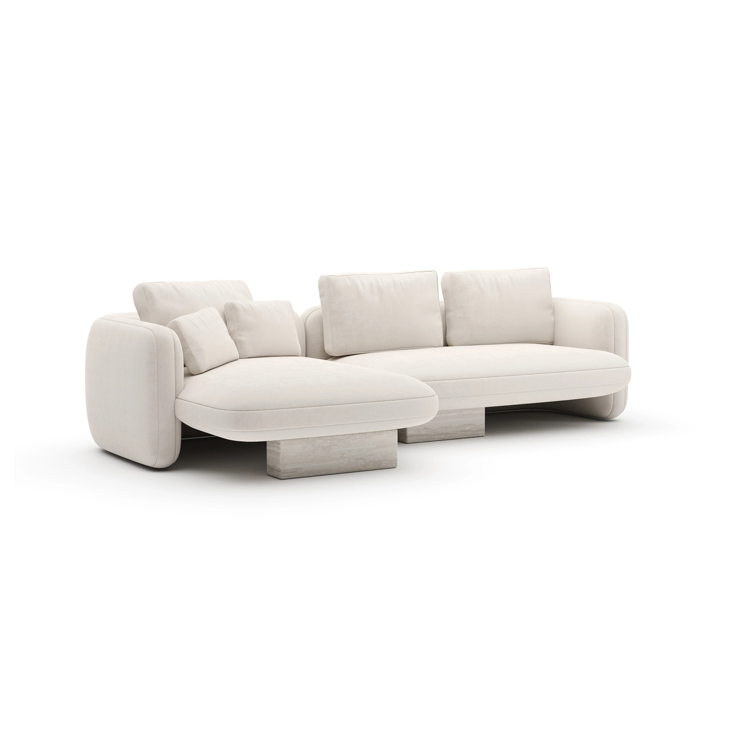 Overlap Left Chaise Sec Small Ecru - main image