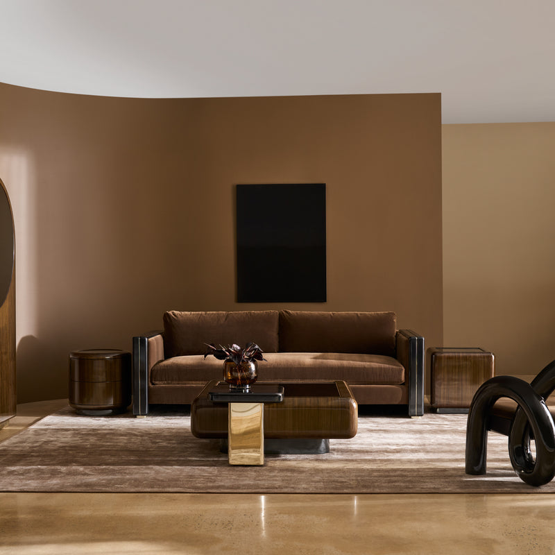 Gelee Round Accent Table - Caramello