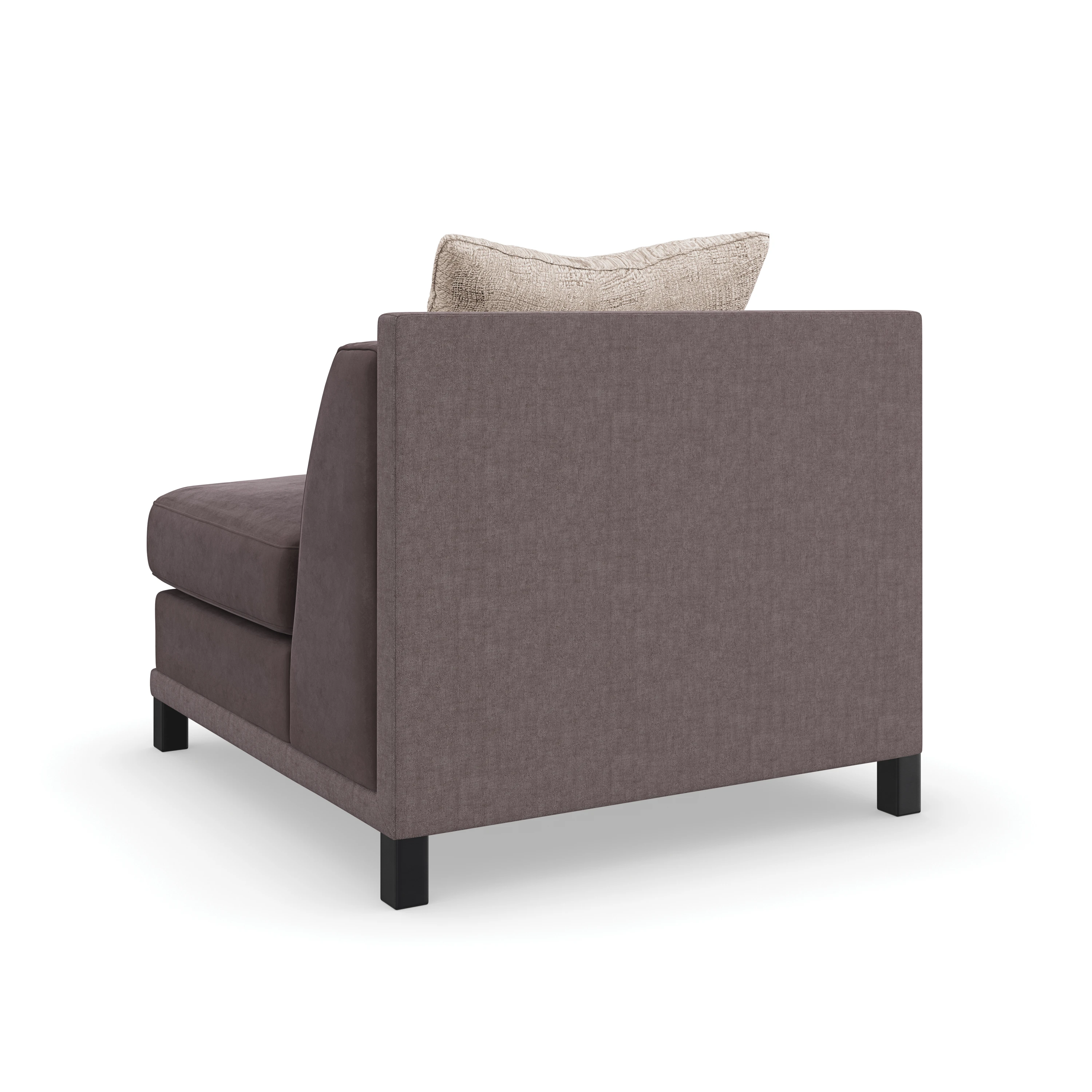 Tuxedo Armless Chair - 3rd angle