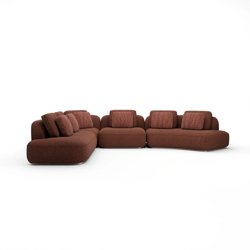 Sasso Large Curved L Sec - Saffron
