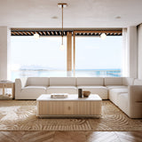 Rhythm Raf Corner Ivory in room - angle 1