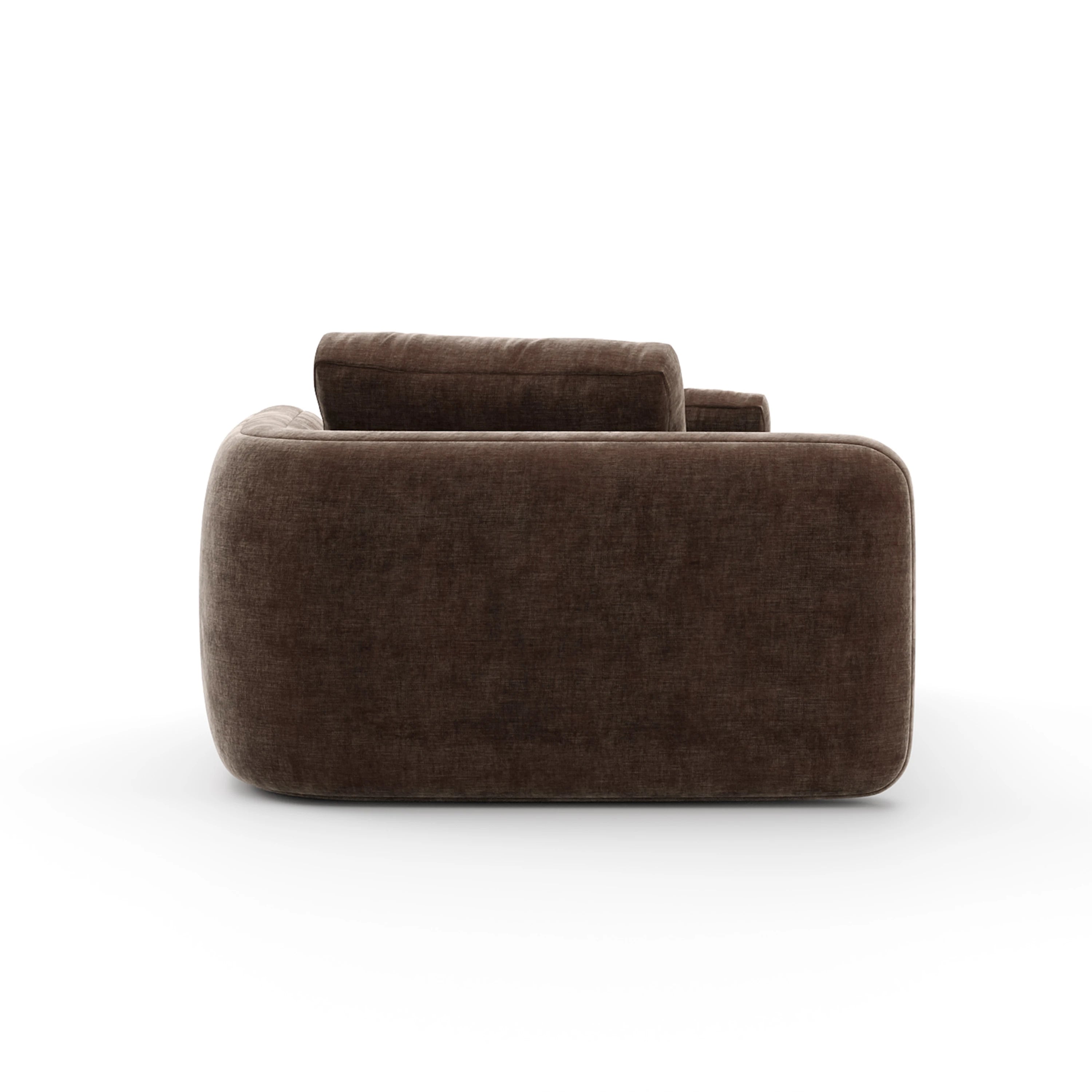 Overlap Raf Chaise Dark Taupe - 3rd angle