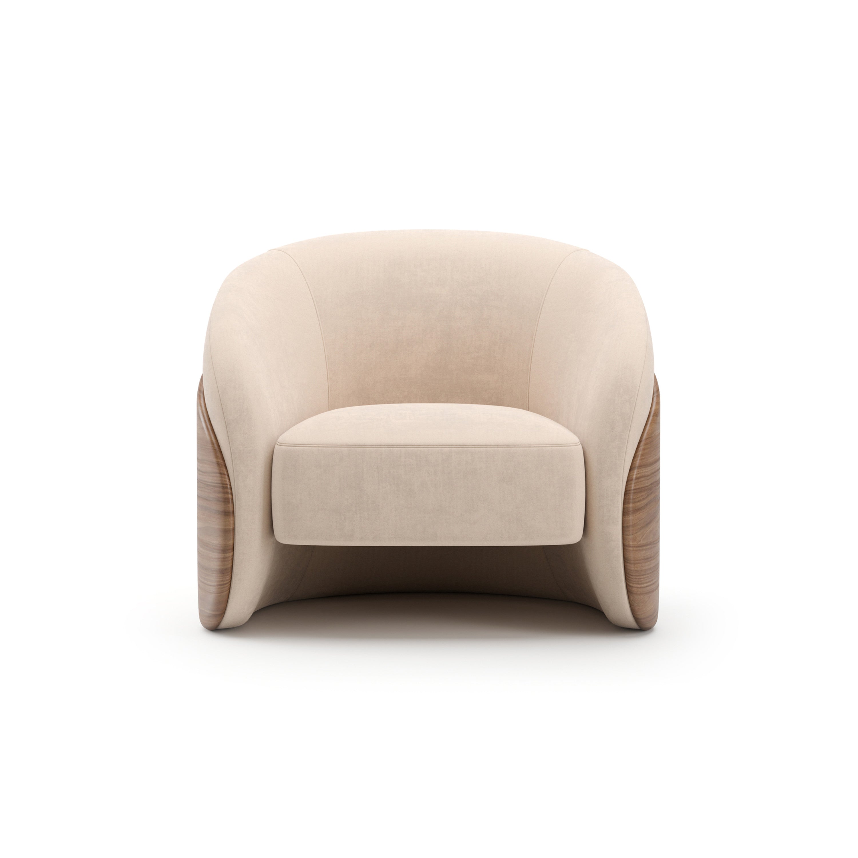 Fleur Wood Back Lounge Chair - main image