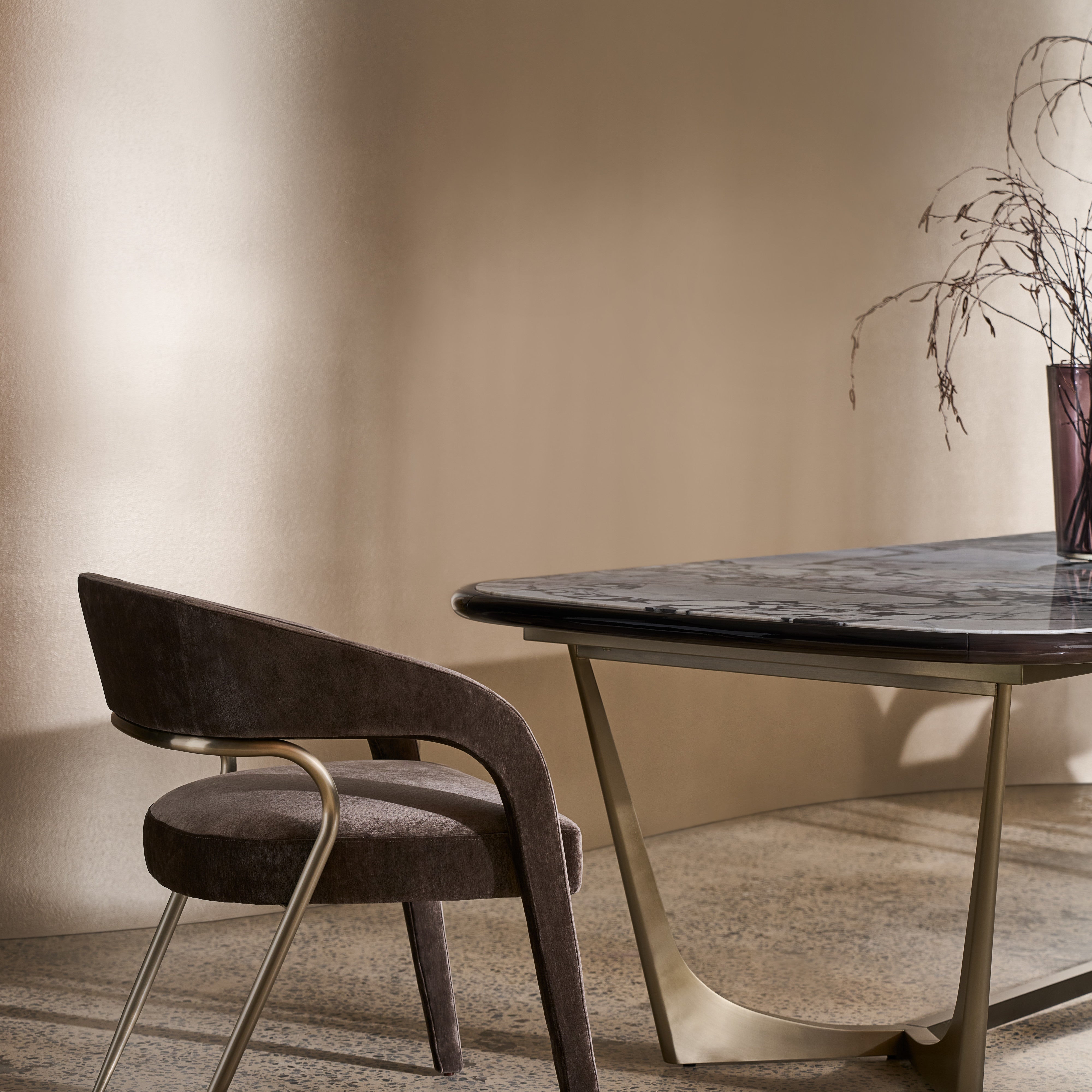 detail of Gazelle Dining Chair - Mink