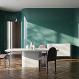 Atom Dining Table - Latte in room - angle 4.0