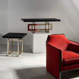 Wish You Were Here Sq Side Tbl Dk in room - angle 1