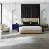 Da Vita Platform Bed Kg Sr in room - angle 1