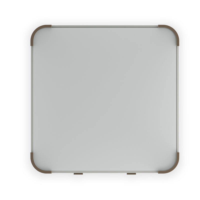 Love Square Cocktail Table - Matte Pearl