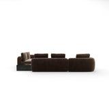 Overlap Large Lf Chaise Sec Dark Taupe - 3rd angle