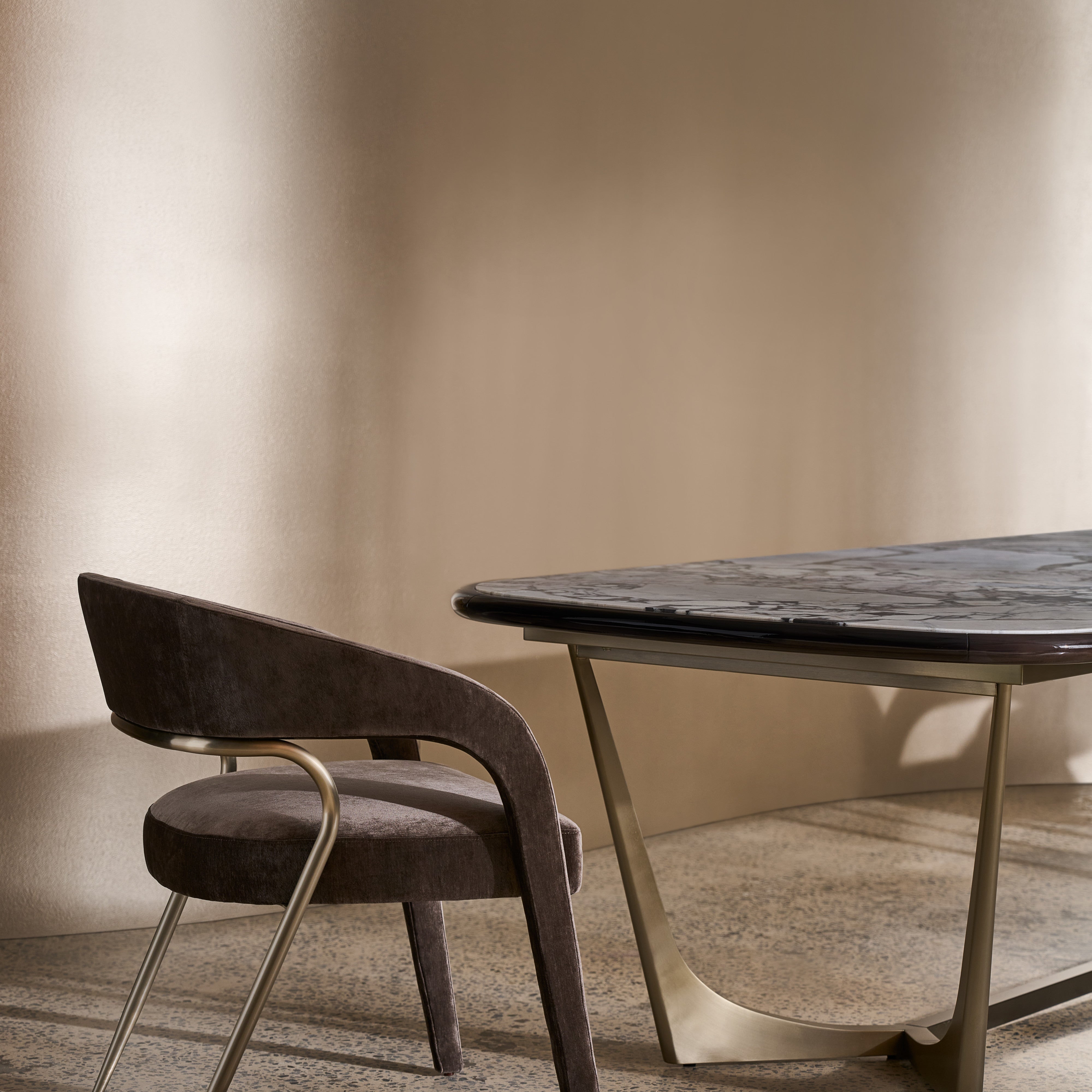 detail of Vena Dining Table