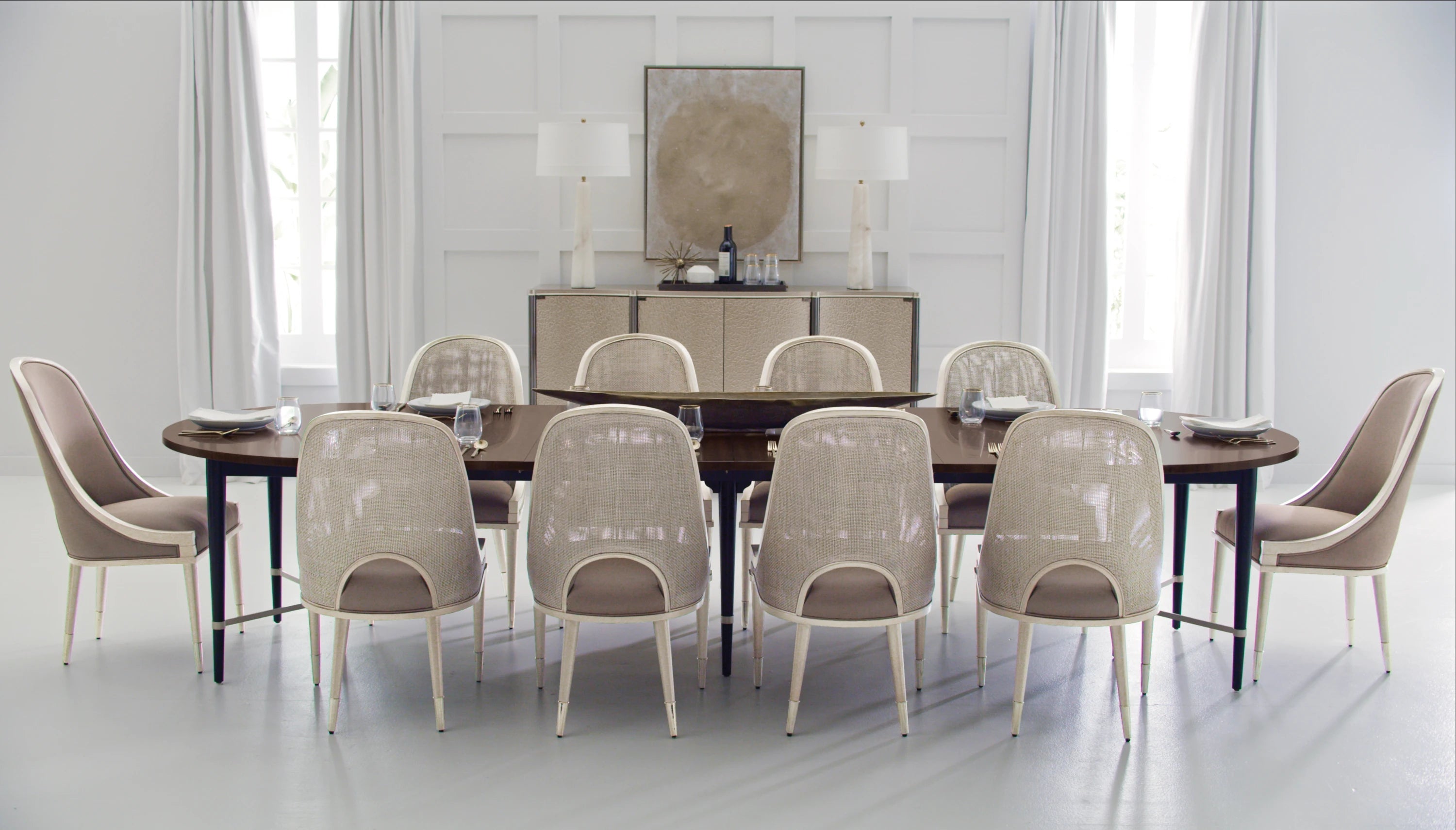Upholstered Dining Chair in room - angle 1