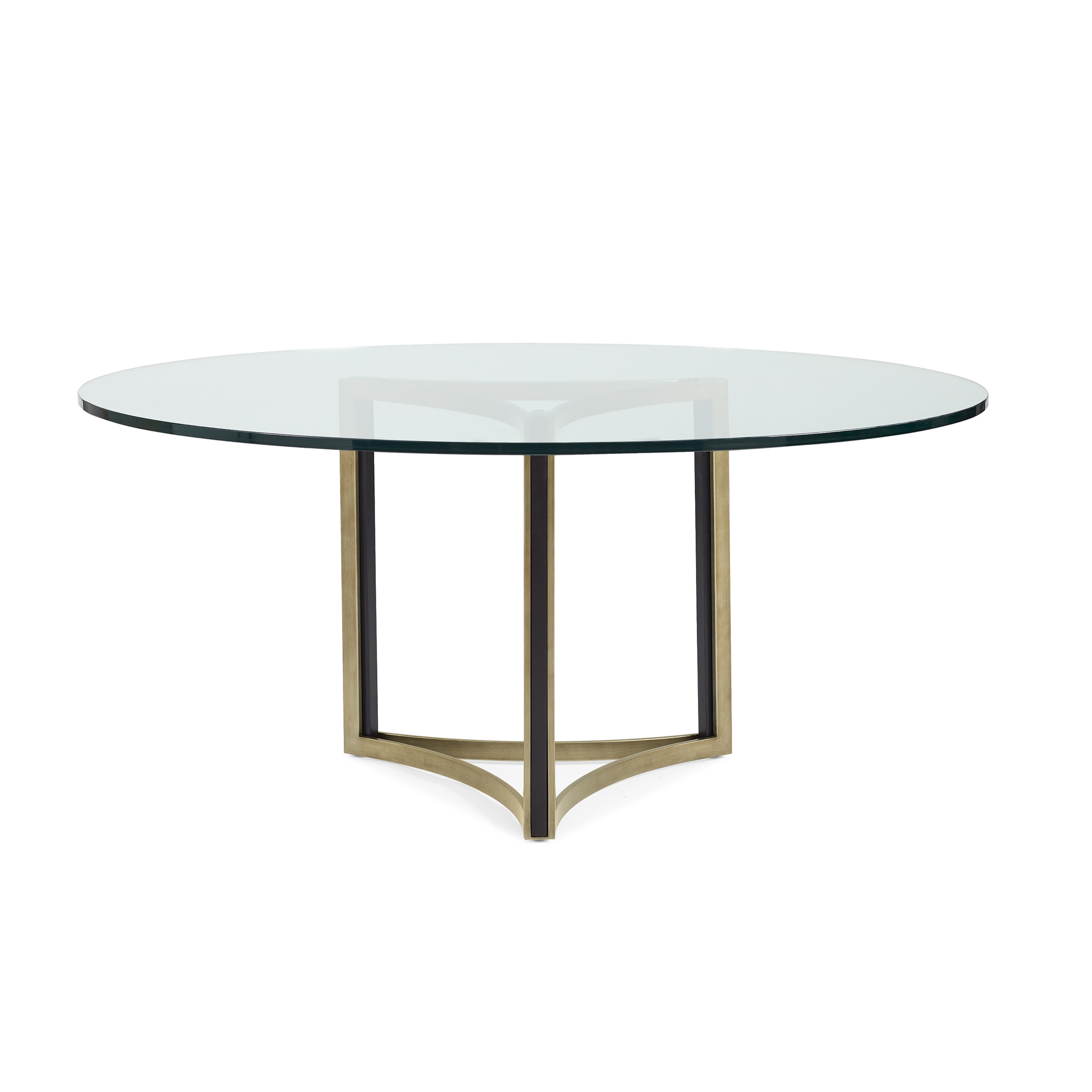 Remix Glass Top Table 60"