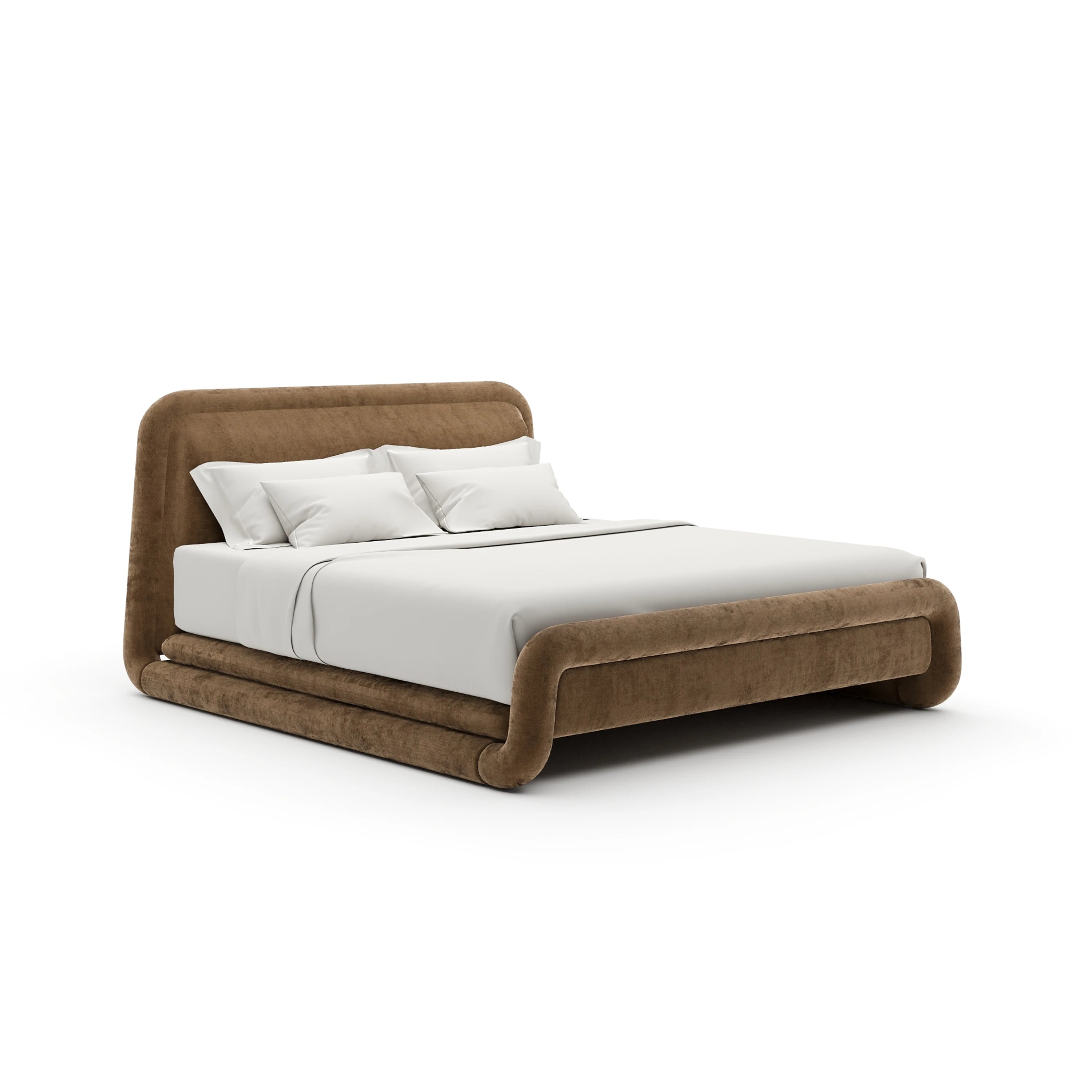 Bold Queen Bed - Camel - primary image
