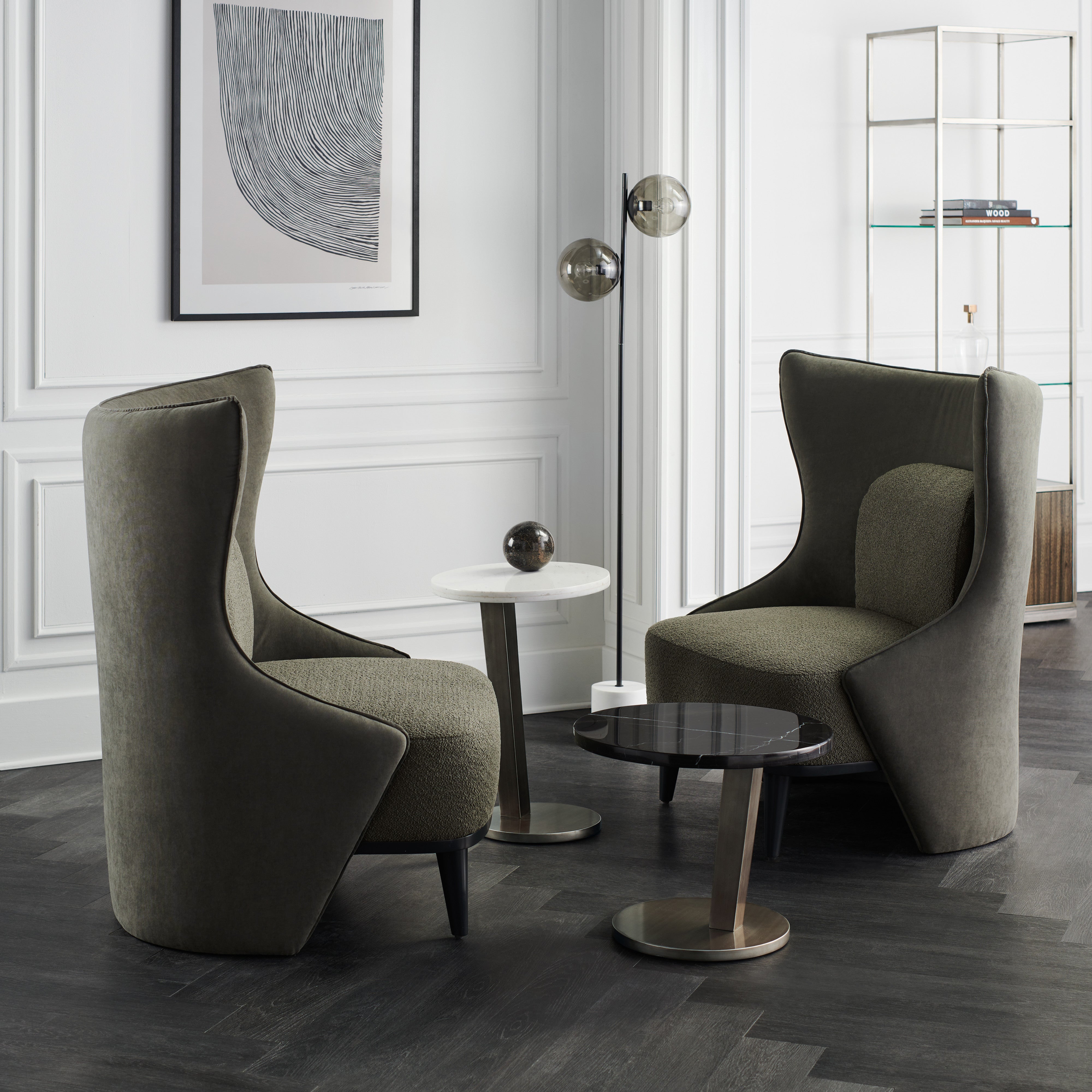 Forma Accent Chair in room - angle 2