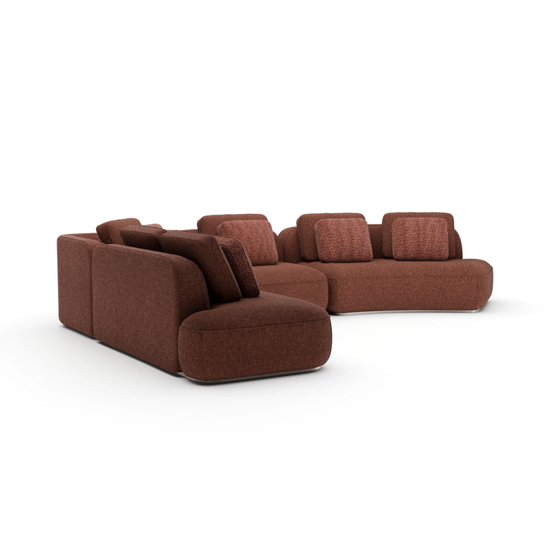 Sasso Large Curved L Sec - Saffron