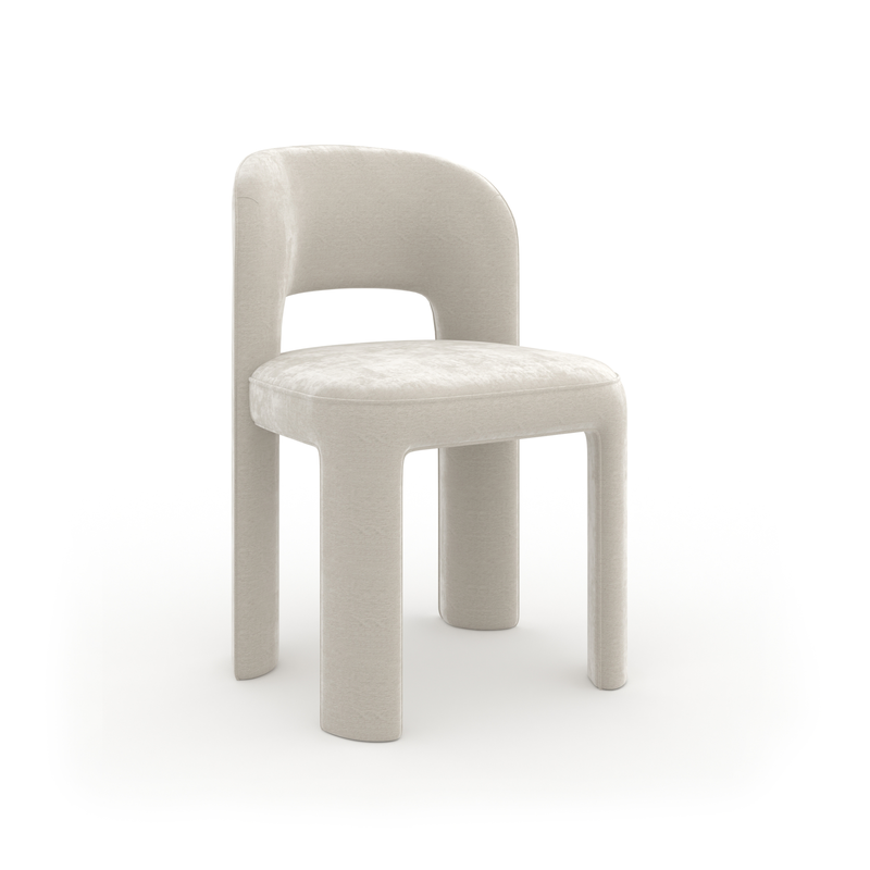 Overlap Side Chair Ivory