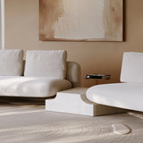 Overlap Raf Loveseat Ecru in room - angle 3.0