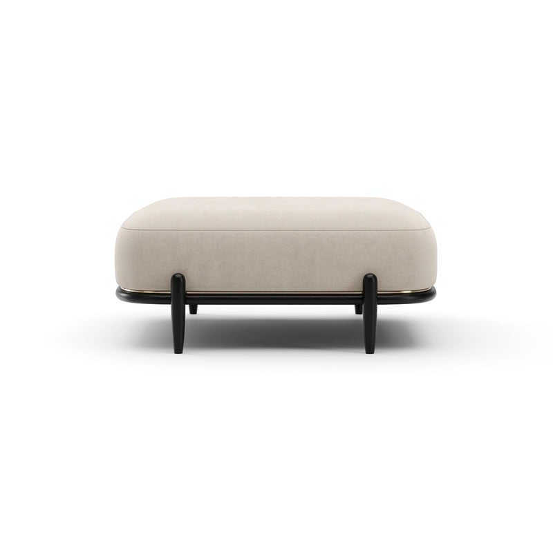 Madera Ottoman - Oatmeal