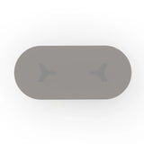 Viola Dining Table Smoked Glass - 4th angle