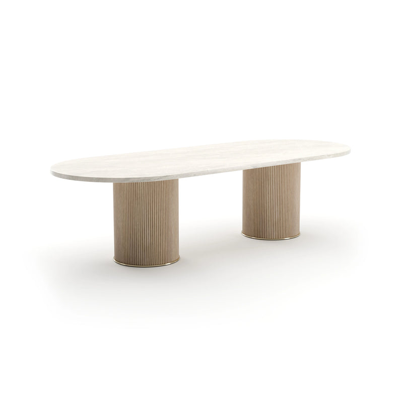 Rhythm Oval Stone Dng Tbl Top