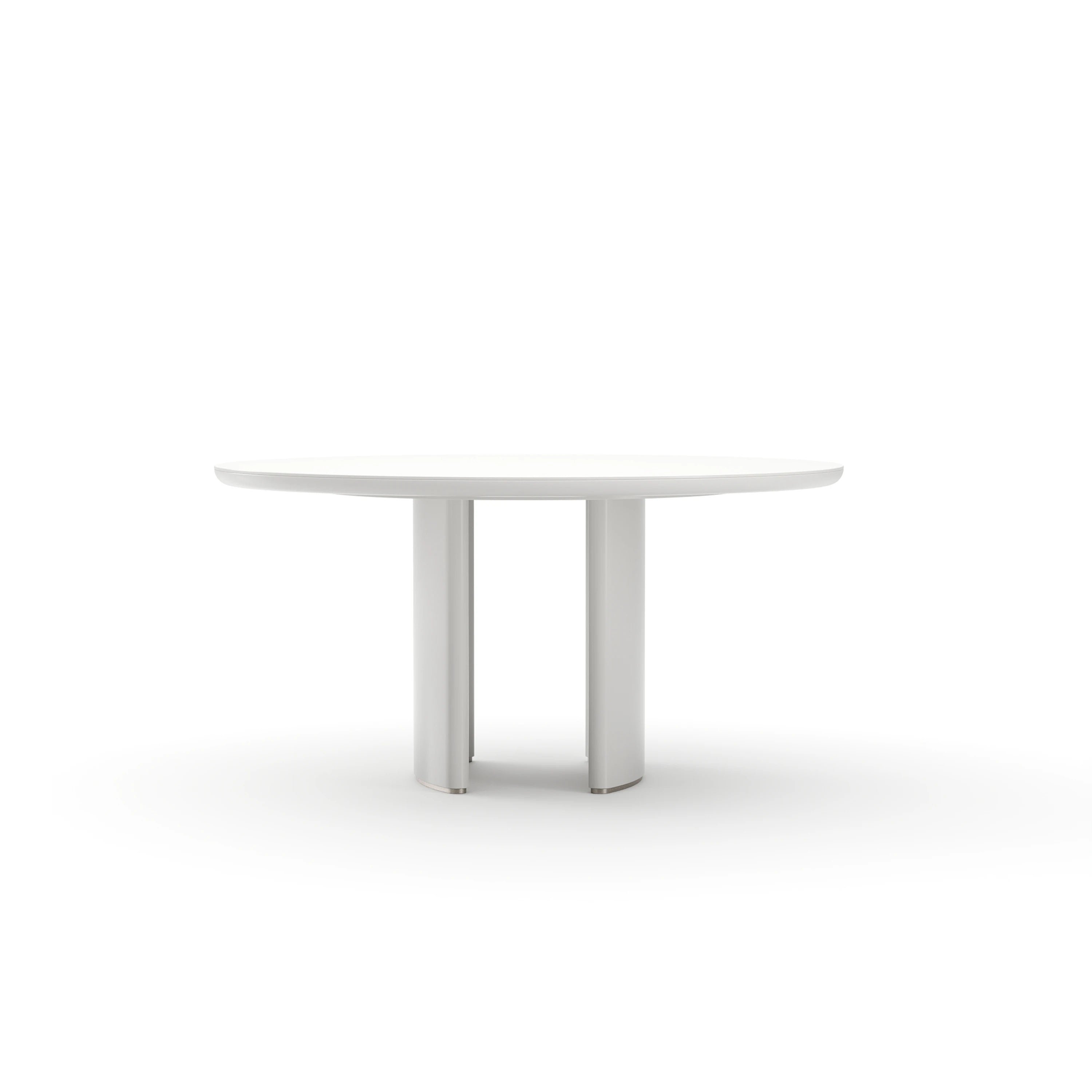 Tobie Round Dining Table - Latte - primary image