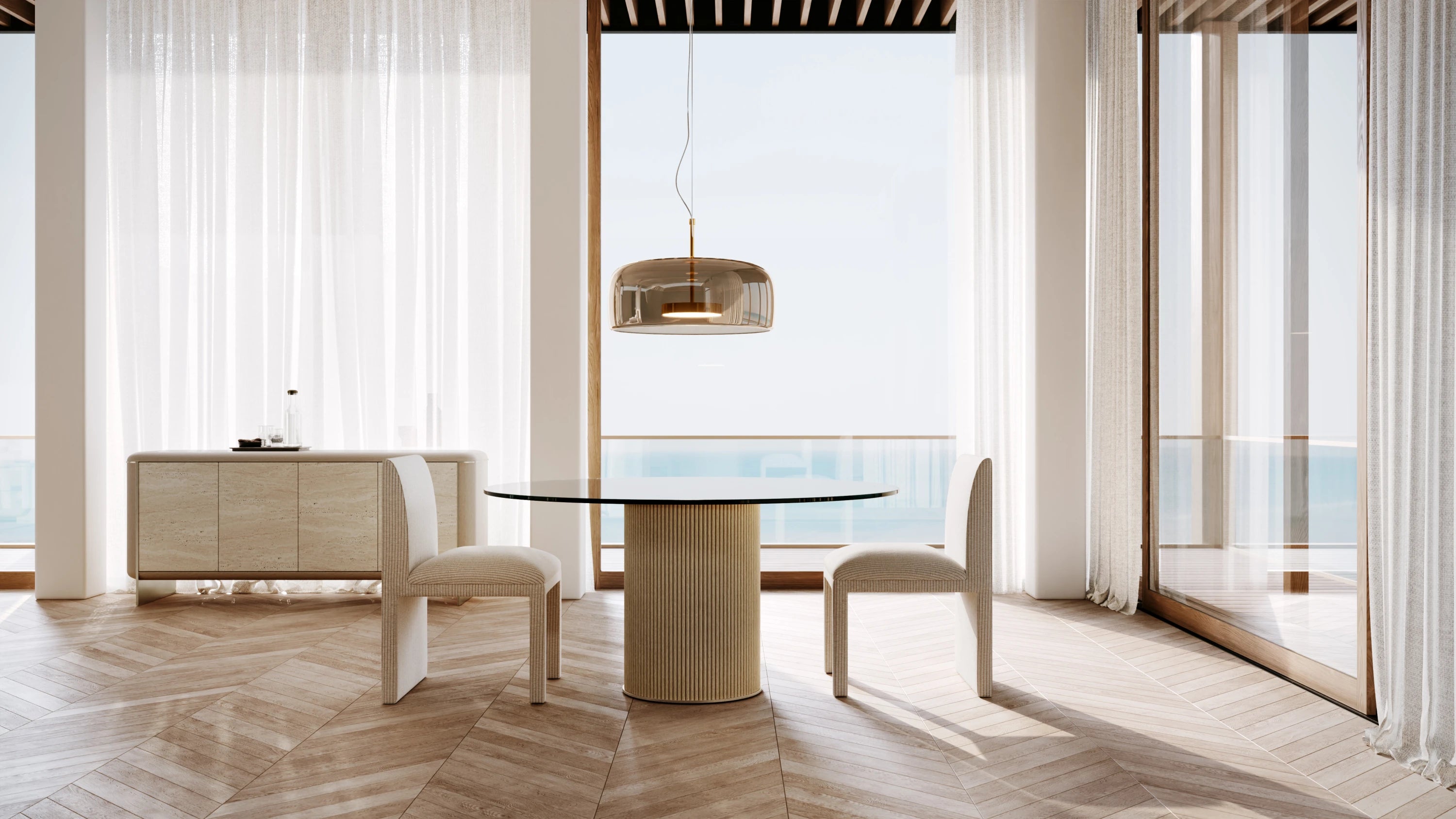 Rhythm Glass Tbl Top Decorative Plate in room - angle 1