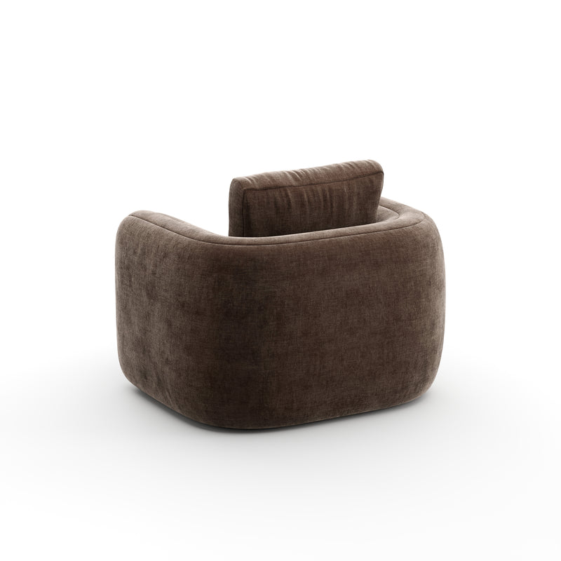 Overlap Chair Dark Taupe