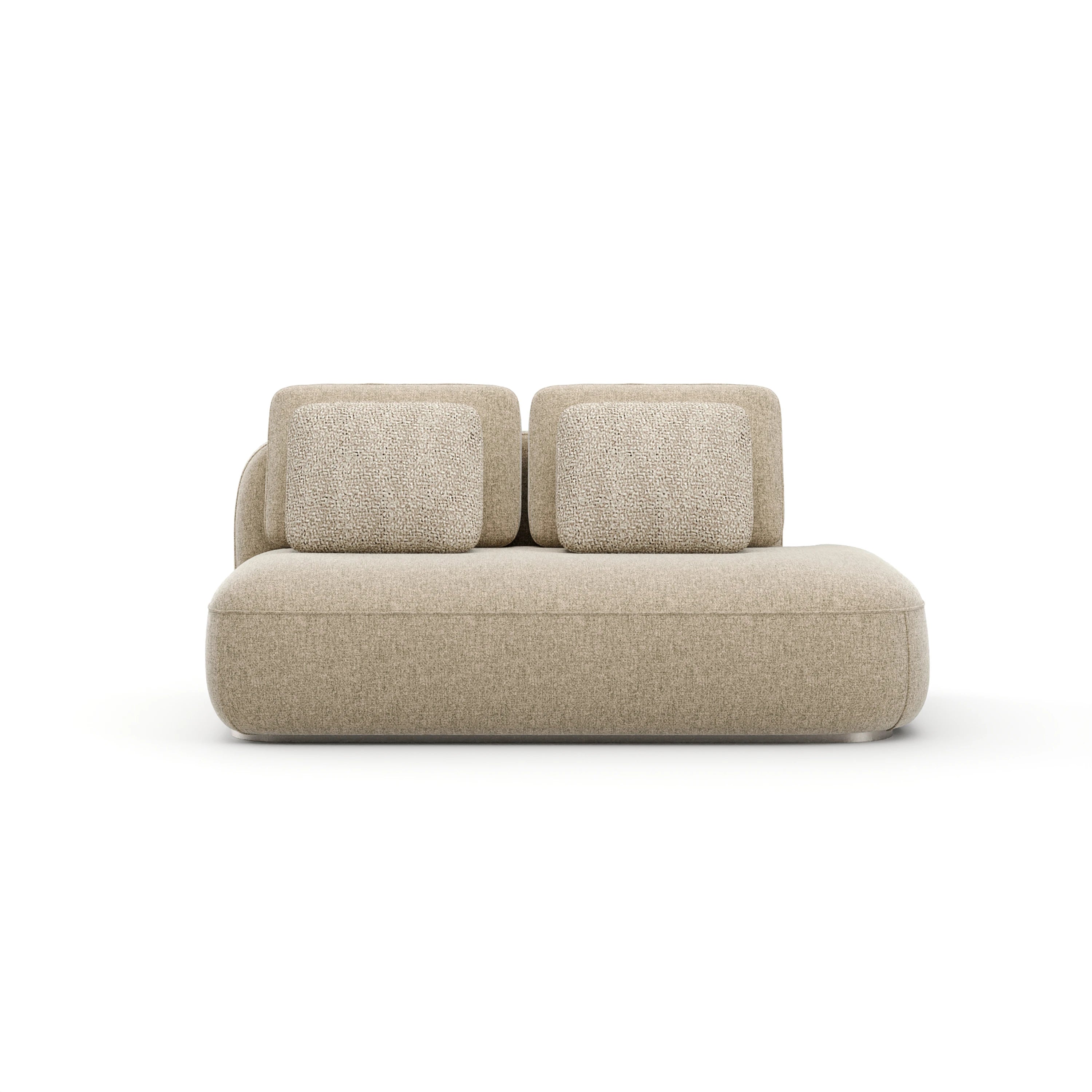 Sasso Raf Straight Armless Loveseat - Oa - primary image