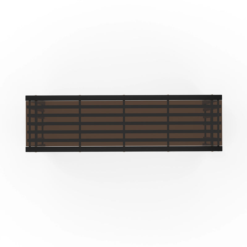 Pinstripe Dark Console Table