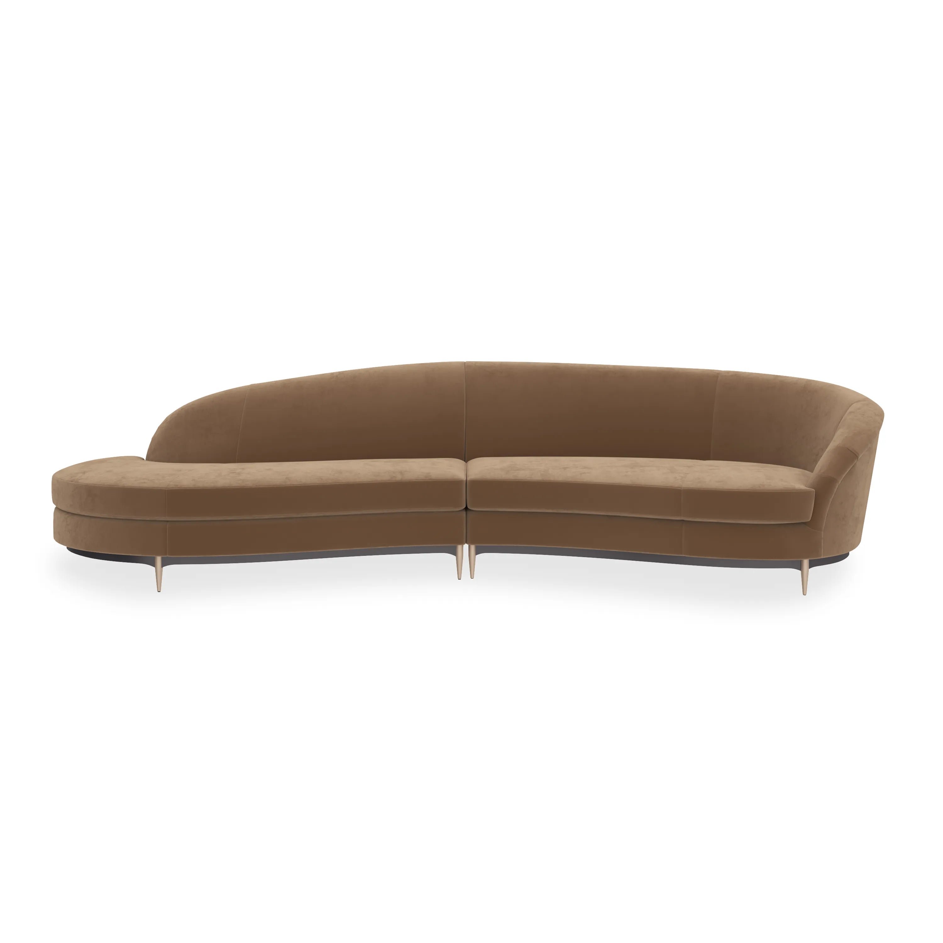 *Three's Company LF Chaise 2pc Sec - Cam - primary image