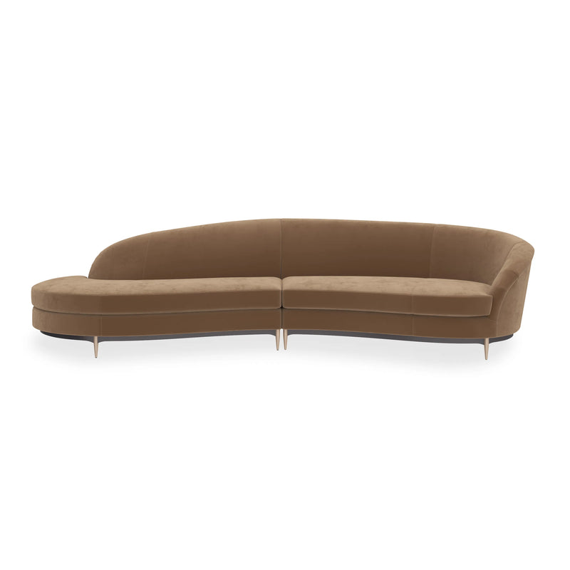 Three's Company LF Chaise 2pc Sec - Cam