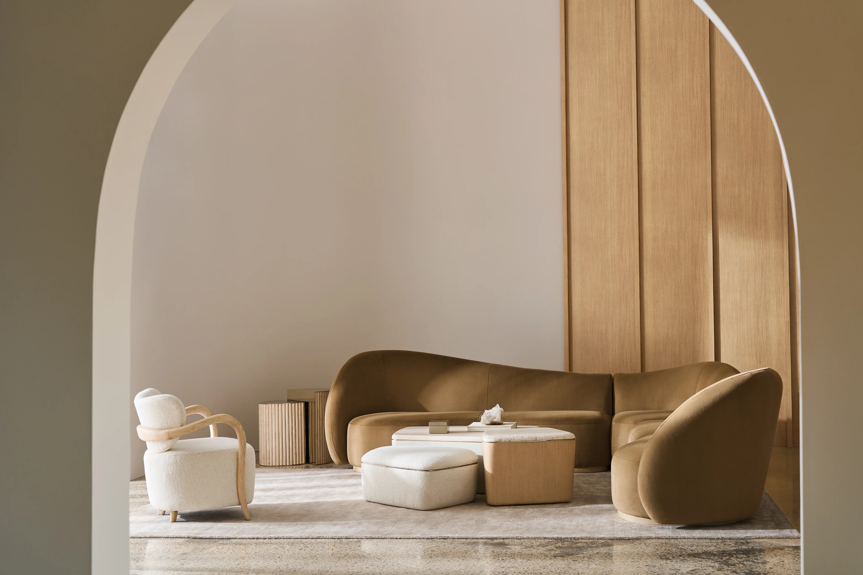 Kalahari L Sectional in room - angle 1