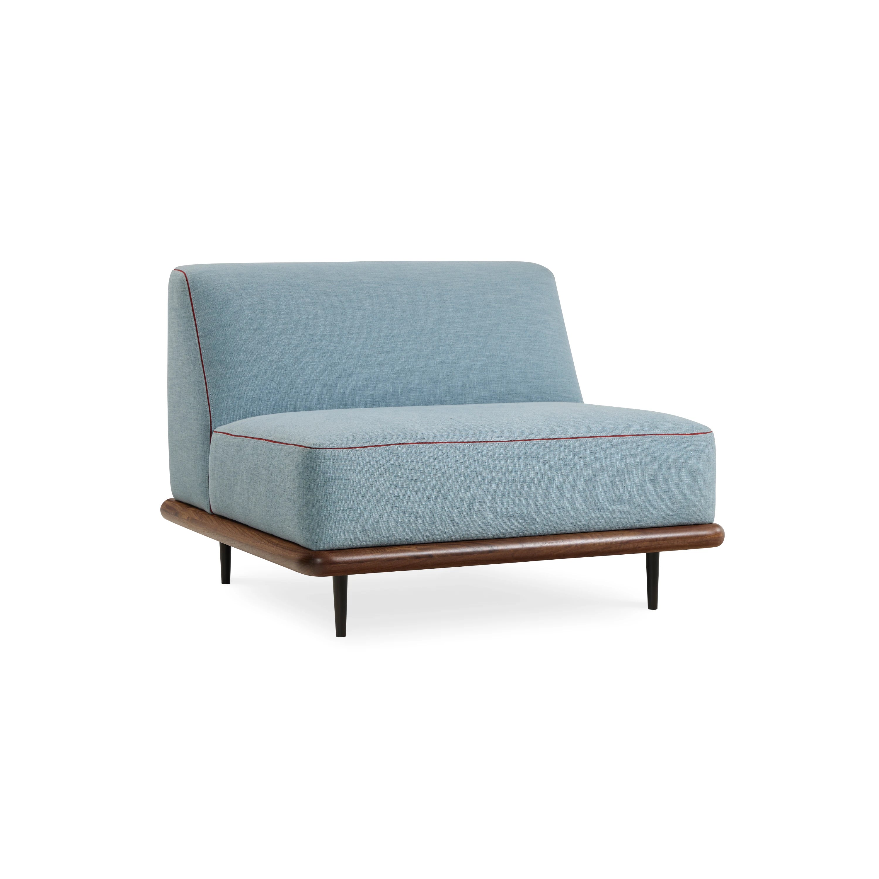 Marlow Armless Chair - Azure - primary image