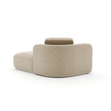 Sasso Raf Chaise - Oatmeal - 3rd angle