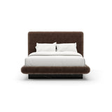 *Overlap Uph Qn Bed Dark Taupe - main image